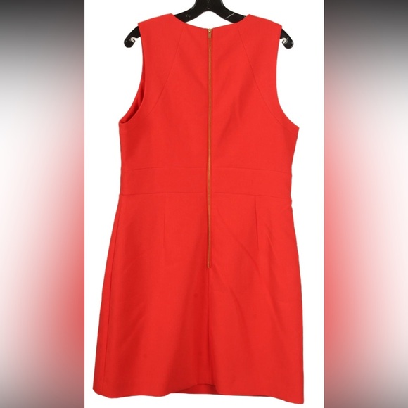 Banana Republic Dress Women’s 16 Orange A Line Sleeveless Lined Stretch - Picture 2 of 8